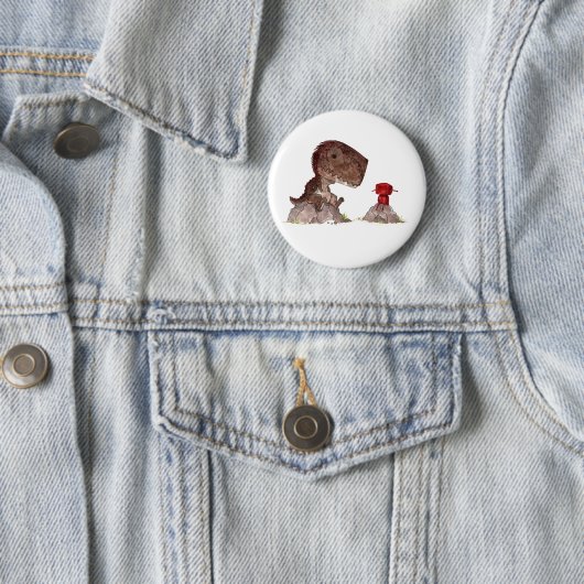 Badge Rond 5 Cm rex_red-button (En situation)