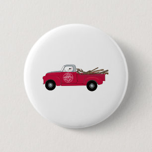 Badge Rond 5 Cm Rex The TV Terrier Red Truck
