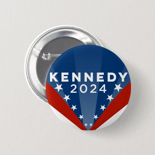 Badge Rond 5 Cm RFK Jr Robert Kennedy Jr 2024 (Devant & derrière)