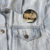Badge Rond 5 Cm Rhino couché (En situation)