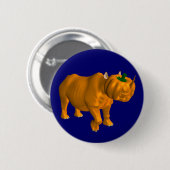Badge Rond 5 Cm Rhinoceros (Devant & derrière)
