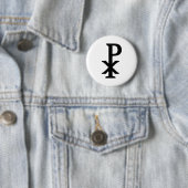 Badge Rond 5 Cm Rho de Chi - Jésus (En situation)