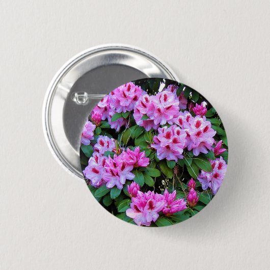 Badge Rond 5 Cm Rhododendrons (Devant & derrière)