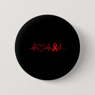 Badge Rond 5 Cm Ribbon du mois de sensibilisation aux maladies car