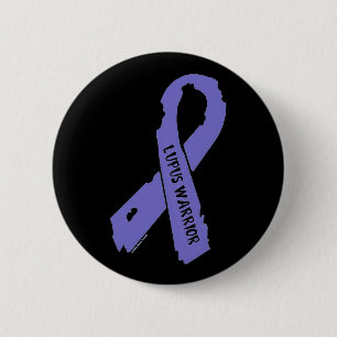 Badge Rond 5 Cm Ribbon/Guerrier déchiré...Lupus