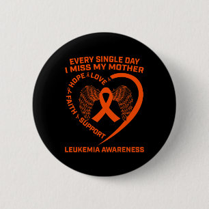 Badge Rond 5 Cm Ribbon Mère Leucémie Sensibilisation À La Mémoire