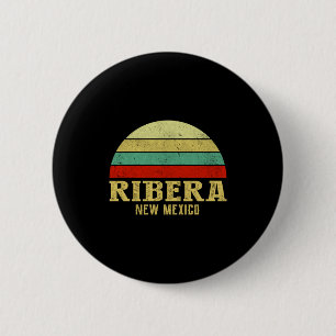 Badge Rond 5 Cm Ribera Nouveau Mexique Vintage Rétro Coucher de so
