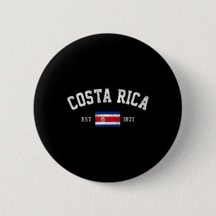 Badge Rond 5 Cm Rica Est. Jour de l'indépendance du drapeau du Cos