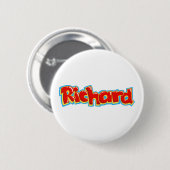 Badge Rond 5 Cm Richard graffiti (Devant & derrière)