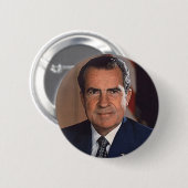Badge Rond 5 Cm Richard M. Nixon 37 (Devant & derrière)