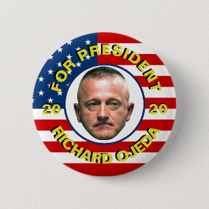 Badge Rond 5 Cm Richard Ojeda pour le président 2020