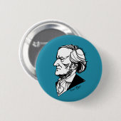 Badge Rond 5 Cm Richard Wagner (Devant & derrière)