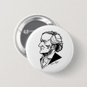 Badge Rond 5 Cm Richard Wagner (Devant & derrière)