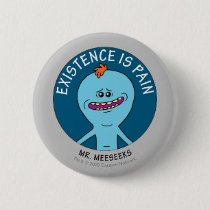 Badge Rond 5 Cm RICK ET MORTY™  L'Existence Est La Douleur