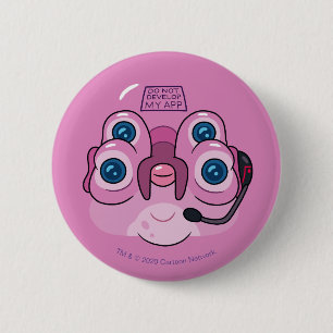 BADGE ROND 5 CM RICK ET MORTY™  NE PAS DÉVELOPPER MON APP