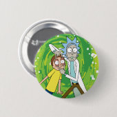 Badge Rond 5 Cm RICK ET MORTY™| Regarde Ça (Devant & derrière)