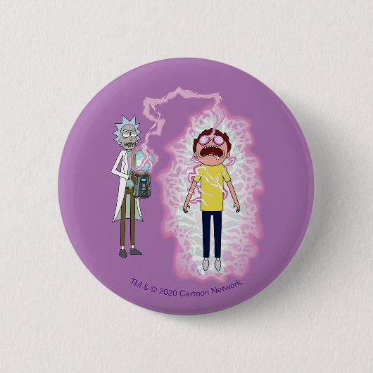 Badge Rond 5 Cm RICK ET MORTY™ | You Live With The Consequences (Devant)