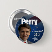 Badge Rond 5 Cm Rick Perry 2012 (Devant & derrière)