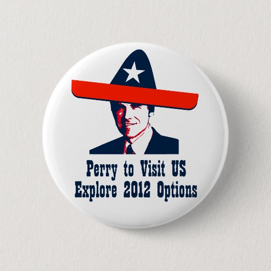 Badge Rond 5 Cm Rick Perry 2012 ? (Devant)