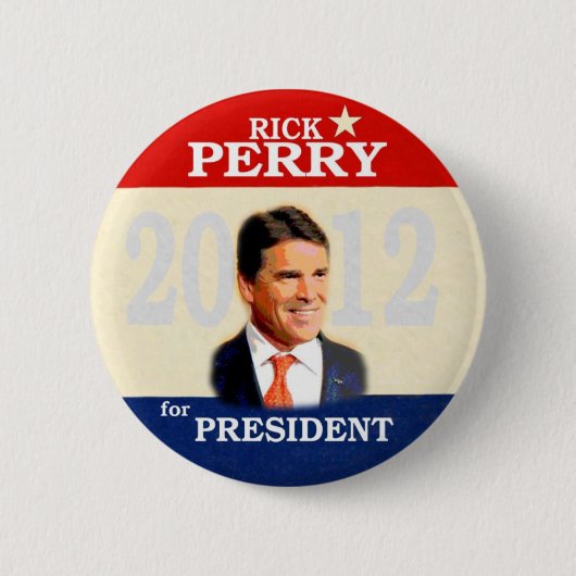 Badge Rond 5 Cm Rick Perry 2012 (Devant)