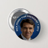 Badge Rond 5 Cm Rick Perry 2012 (Devant & derrière)