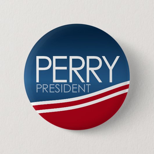 Badge Rond 5 Cm Rick Perry - Président 2012 (Devant)