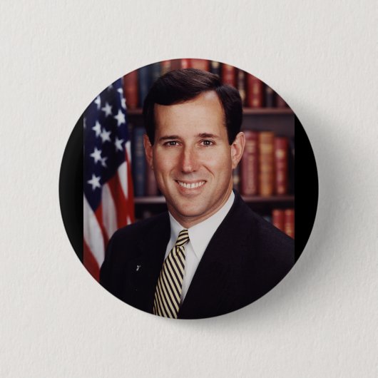 Badge Rond 5 Cm Rick Santorum (Devant)