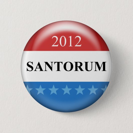 Badge Rond 5 Cm Rick Santorum 2012 (Devant)