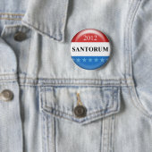 Badge Rond 5 Cm Rick Santorum 2012 (En situation)