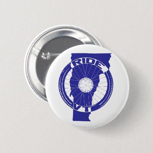 Badge Rond 5 Cm Ride Vermont (Devant & derrière)