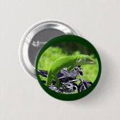 Badge Rond 5 Cm Rider Hawaiian Gecko (Devant & derrière)