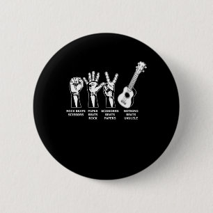Badge Rond 5 Cm Rien Ne Battre Ukulele Uke Cadeau Acoustique Instr