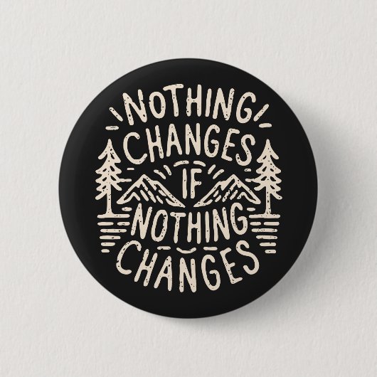 Badge Rond 5 Cm Rien ne change si rien ne change (Devant)