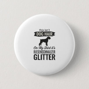 Badge Rond 5 Cm Riesenschnauzer Pailleté Création Drôle pour Amate