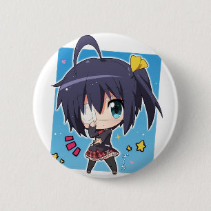 Badge Rond 5 Cm Rikka Takanashi chibi (Chuunibyou_Anime)