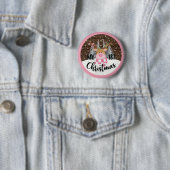 Badge Rond 5 Cm Rindeer Whimsical - Mon premier Noël (En situation)