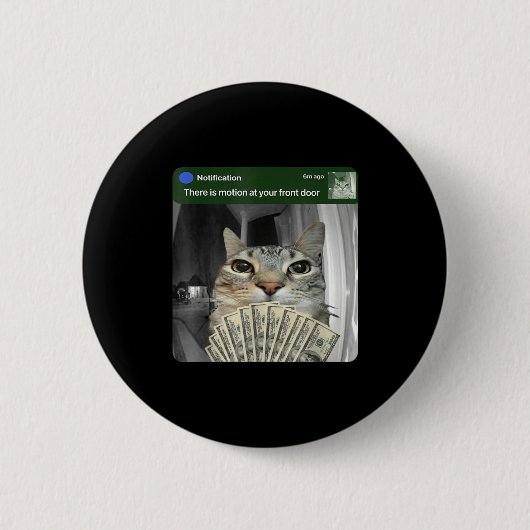 Badge Rond 5 Cm Ring Cat With Motion Meme  (Devant)