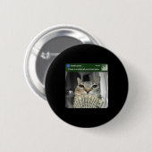 Badge Rond 5 Cm Ring Cat With Motion Meme  (Devant & derrière)