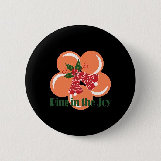 Badge Rond 5 Cm Ring In The Joy T Shirt  (Devant)