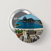 Badge Rond 5 Cm Rio de Janeiro (Devant & derrière)