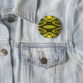Badge Rond 5 Cm Riples Jaune (En situation)