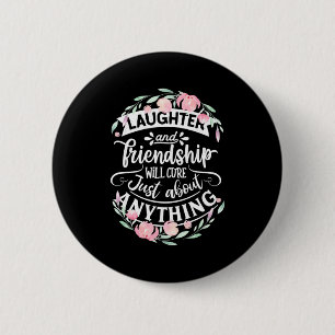 Badge Rond 5 Cm Rires Et Amitié