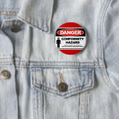 Badge Rond 5 Cm Risque de conformité de danger (En situation)