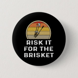 Badge Rond 5 Cm Risque Drôle Il Pour Le Brisket Fumer Grilling Shi