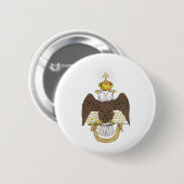 Badge Rond 5 Cm Rite écossais (Devant & derrière)