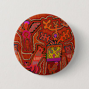 Badge Rond 5 Cm Rituel chamanique du peyotl Kuna - SCOTUS coupe me