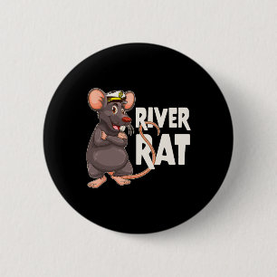Badge Rond 5 Cm River Rat - Bateaux Community Boat Family Pride