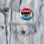 Badge Rond 5 Cm Riz 2012 de Mitt Romney Condi (En situation)