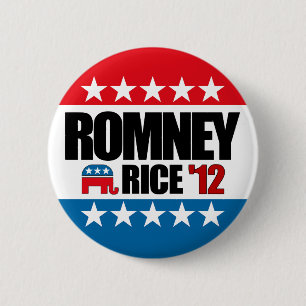 Badge Rond 5 Cm Riz 2012 de Mitt Romney Condi
