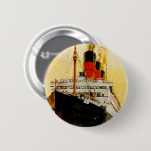 Badge Rond 5 Cm RMS Berengaria (Devant & derrière)